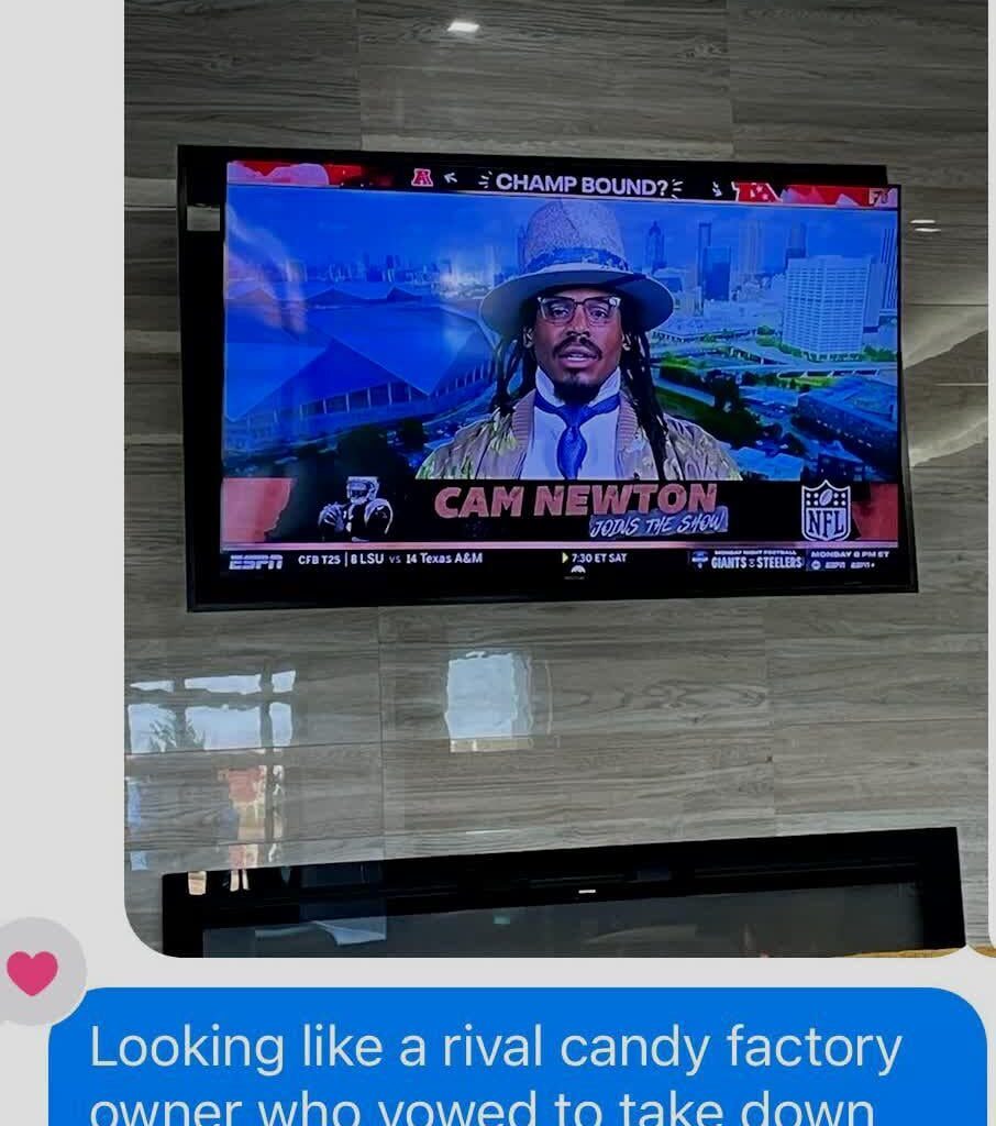 Cam Newton showed up on ESPN looking like he’s about to drop the hottest gospel-funk album of 2025