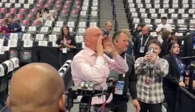Steve Ballmer flew over 120 Clippers fans to Denver on a charter plane this morning, also covering their tickets and transportation to Game 7. They will be on the side the Nuggets are shooting on the 2nd half, bringing "The Wall" to Ball Arena (video via @TomerAzarly, h/t @ramonashelburne)