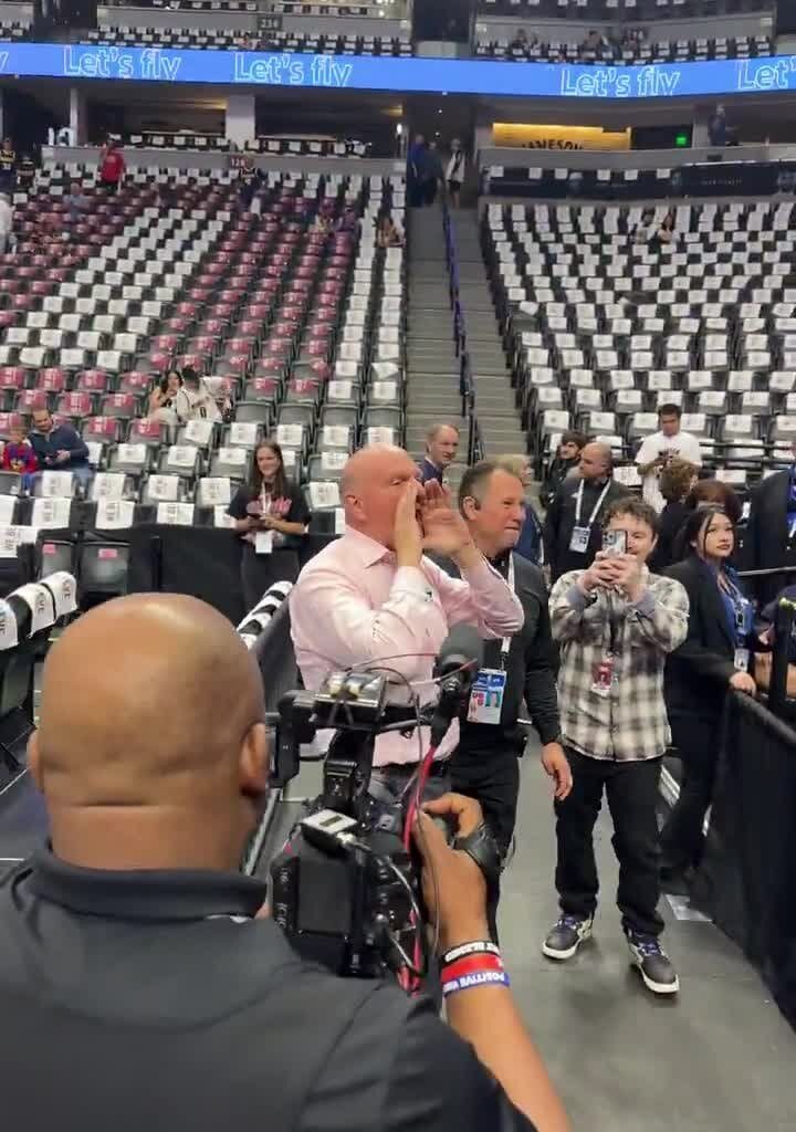 Steve Ballmer flew over 120 Clippers fans to Denver on a charter plane this morning, also covering their tickets and transportation to Game 7. They will be on the side the Nuggets are shooting on the 2nd half, bringing "The Wall" to Ball Arena (video via @TomerAzarly, h/t @ramonashelburne)
