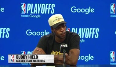 Buddy Hield: "Nobody is able to cover for Steph Curry and what he does. If you coming in thinking you can fill his role, you're crazy, he does so much for his team. He's touched by an angel, he's touched by God, he's blessed."