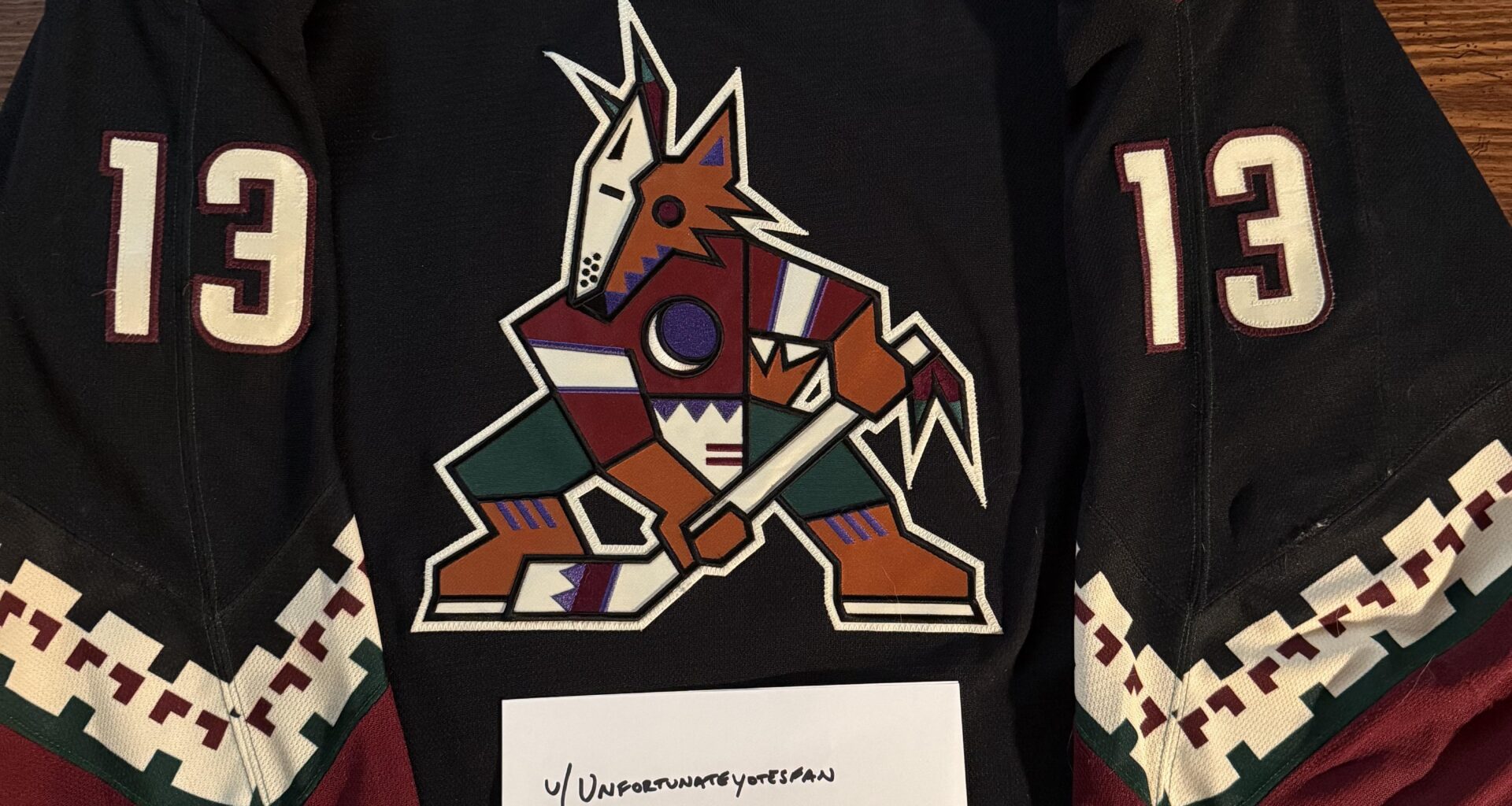 Coyotes Game Worn for sale.
