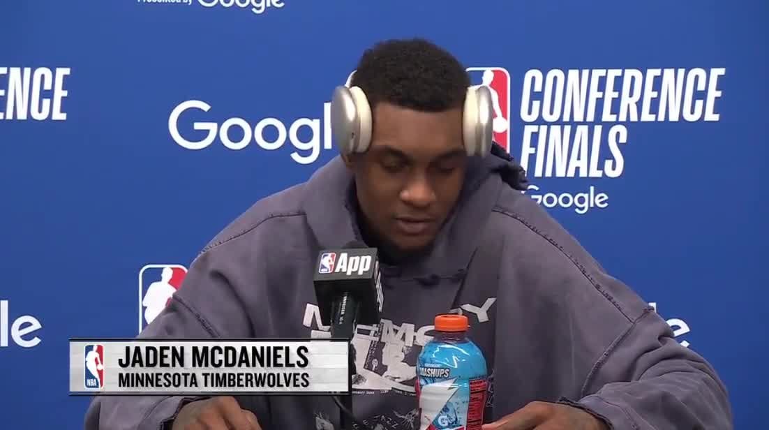 Jaden McDaniels on his flagrant foul where he shoved SGA: "I just wanted to foul him. I wasn't even mad, I just had fouls to use"