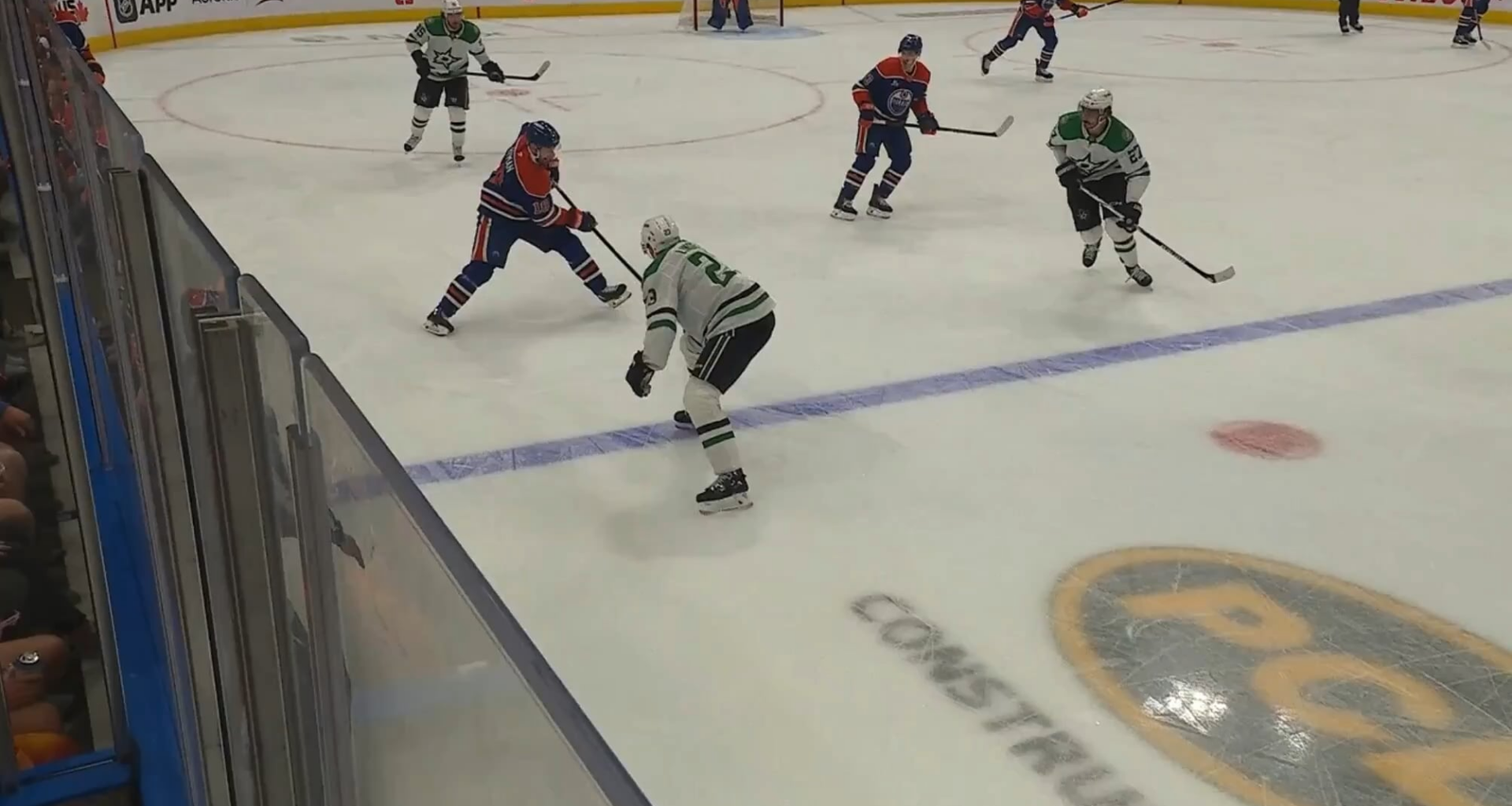 Hyman left the game after this play and will not be back to the remainder of the game