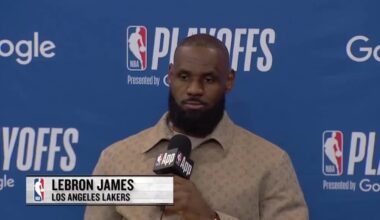 LeBron on the Lakers having no Center: "No comment. My guy AD said what he needed, and then he was gone the following week."