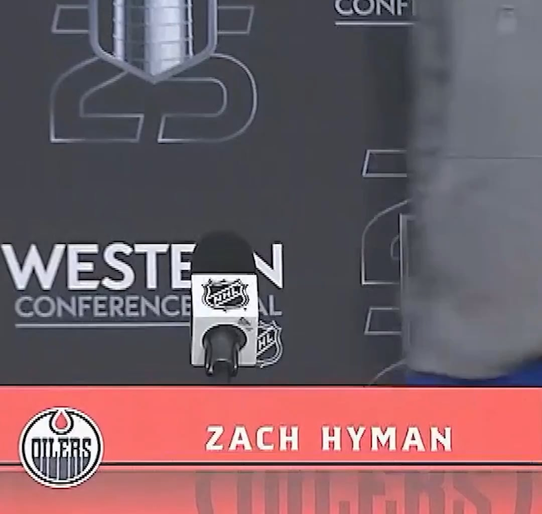 Hyman and Draisaitl get mistakenly introduced as Dallas players 😂