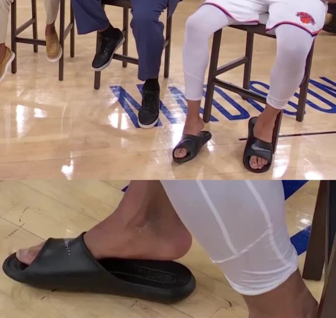 Charles Barkley to KAT: “You the only basketball player I know that got good looking feet. Damn…”