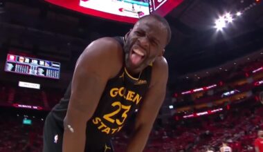 Draymond Green sends the broadcast to a commercial break: "Good night. It's been real"