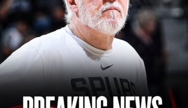 [Charania] BREAKING: Gregg Popovich will no longer be Head Coach of the San Antonio Spurs and is transitioning full-time to Team President, sources told ESPN. The iconic Popovich is a Basketball Hall of Famer, the NBA’s all-time winningest coach, and led the Spurs to five championships.
