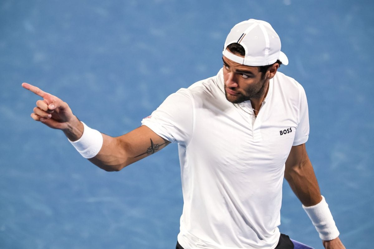 Matteo Berrettini at the Australian Open