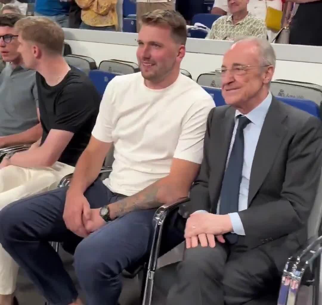 Luka looking slim at a Real Madrid game