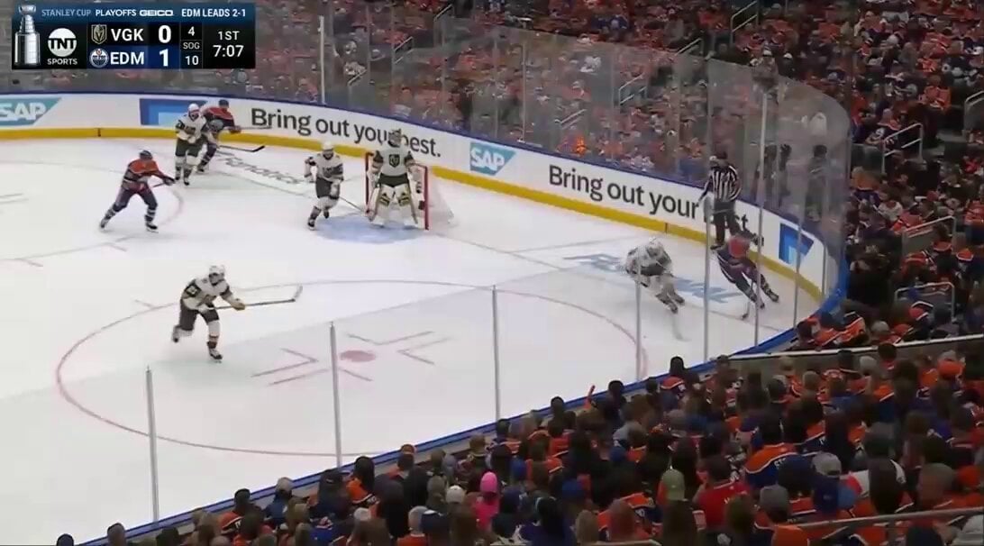 Henrique scores his second.  Kane given a penalty after the goal. 2-0 Oilers