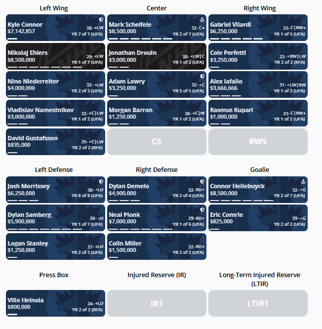 Jets 2025-2026 Roster Ideas