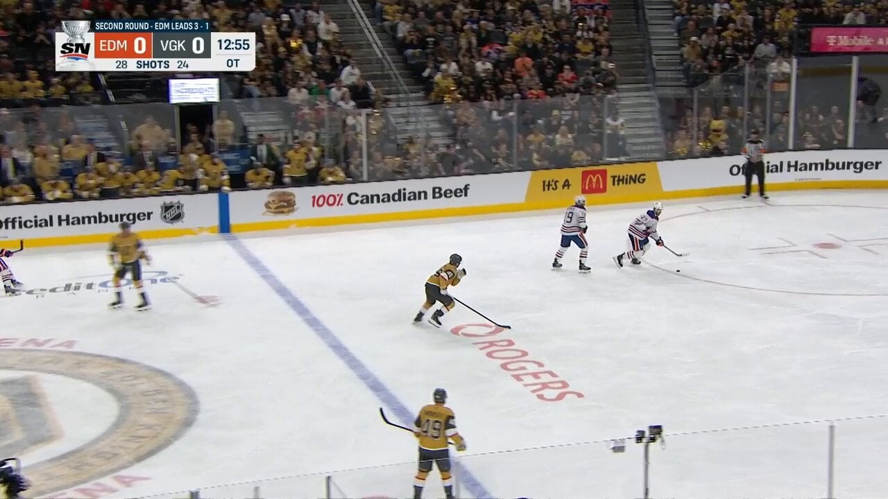 Kapanen Scores in OT. Oilers advance to Conference Final, as Golden Knights are eliminated from playoffs.