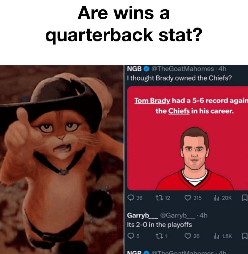 Follow up question: are losses a QB stat?