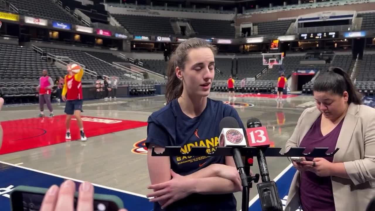 Caitlin Clark: “I don't really get too starstruck from people... That’s one of my idols. LeBron is the GOAT to me... He’s my favorite player of all time.”