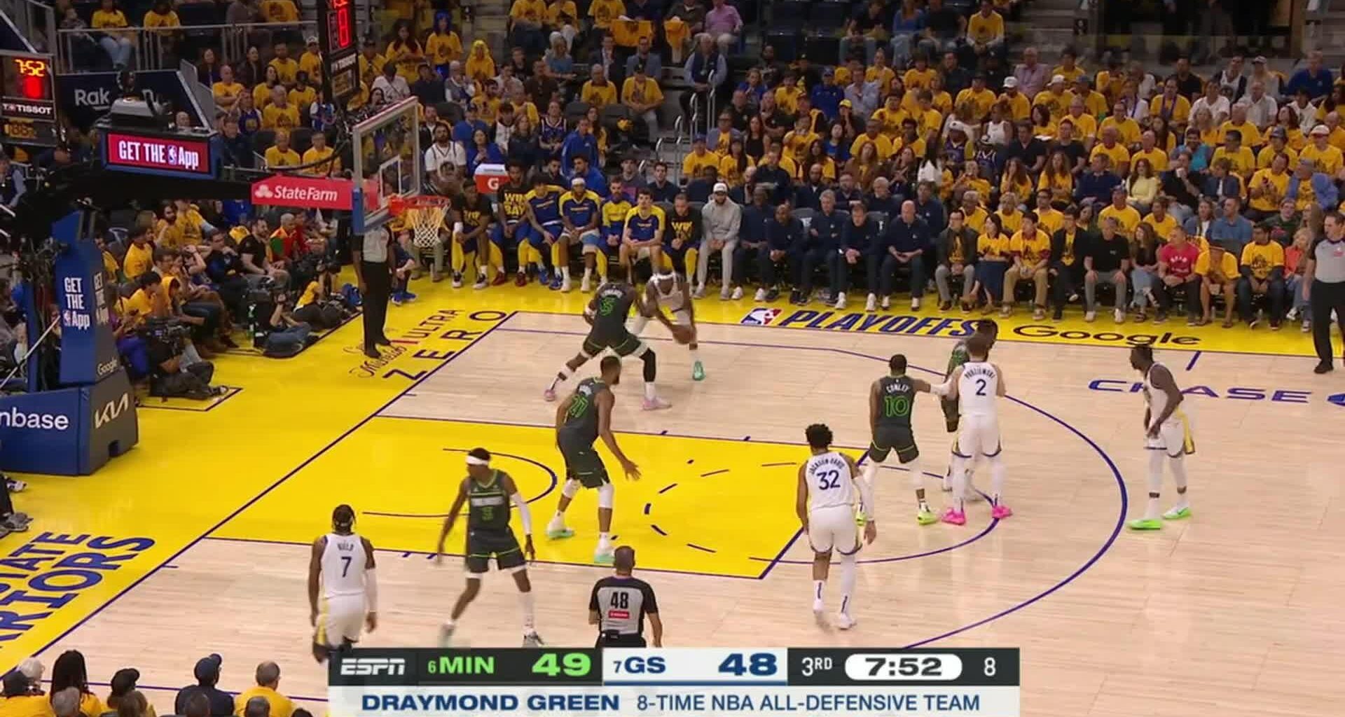 [Highlight] Jimmy Butler III with the filthy spin move on Anthony Edwards in the post, and he scores.