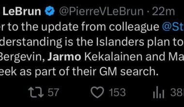 a familiar face to take reigns of the Islanders?