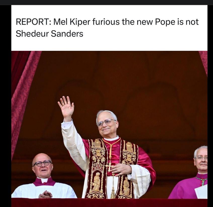 Mel Kiper Reporting on the Pope selection (Better Quality)