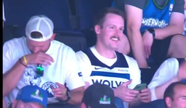 [Highlight] Wolves fan is a little too happy about Wolves advancing to the WCF and appears to snort a line on live TV