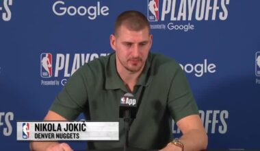 Nikola Jokic on how this offseason will be compared to last: "The next couple of days is gonna be a lot of beer probably"