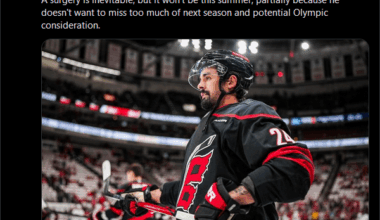 [Ruff] Jarvis says he played with an injured shoulder for most of the season again. A surgery is inevitable but won't be this summer.