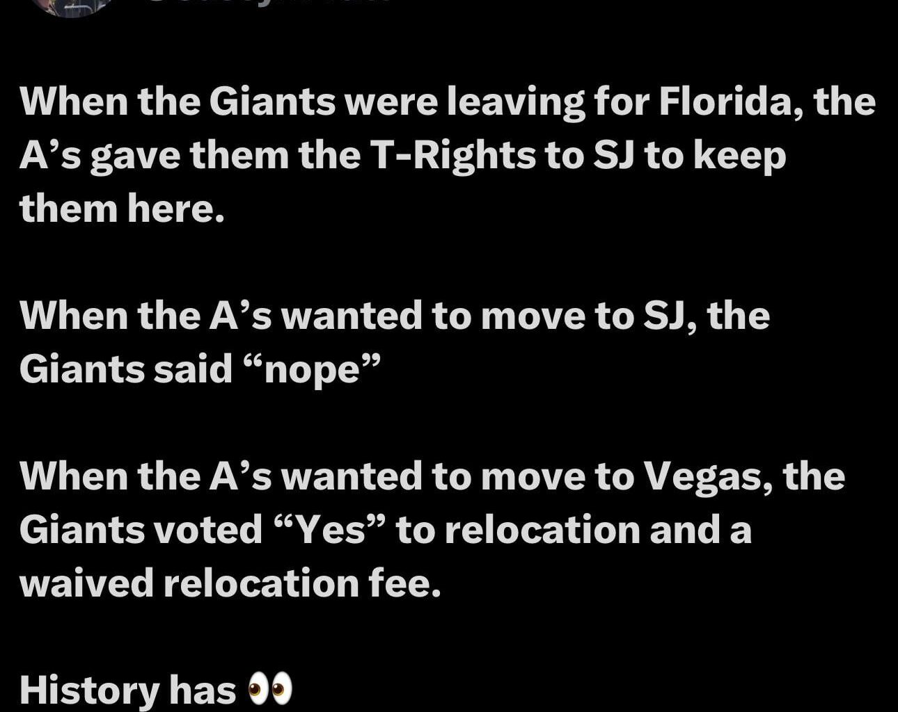 Never forget the Giants role in this nightmare