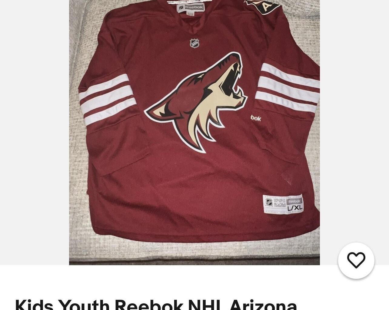If your selling the  this coyotes jersey on eBay it’s allready may 9th man cmon