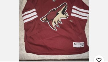 If your selling the  this coyotes jersey on eBay it’s allready may 9th man cmon