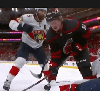Did anyone catch the Ekblad elbow on the 2nd Carolina goal? (can't find a good video clip)