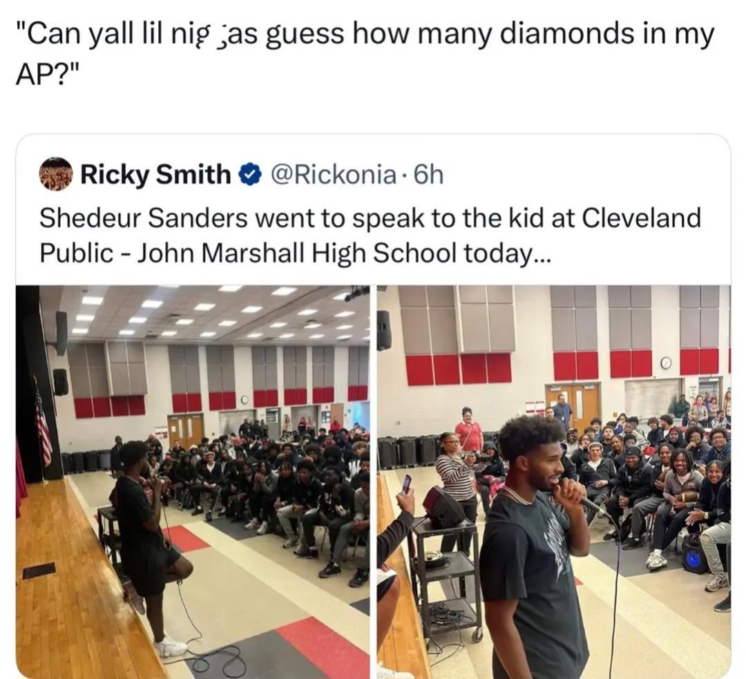 I mean if you watch clips of it, he carried the same energy pretty much lmao