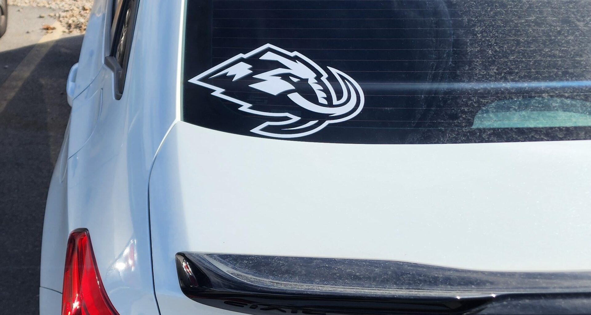 Car is dirty as hell but I couldn't wait to apply this decal