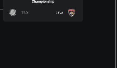 ESPN app shows FLA in finals already?