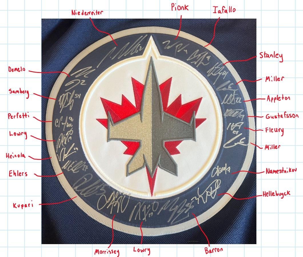 Follow up on signed jersey