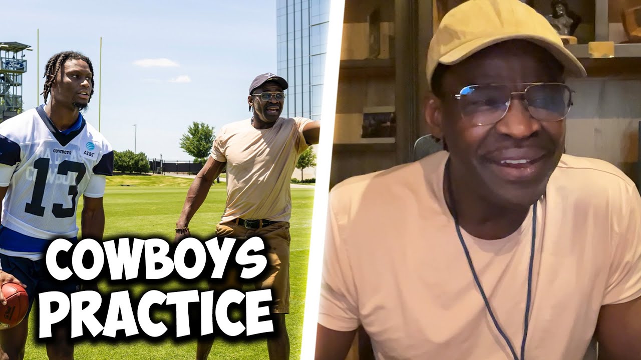Michael Irvin at Dallas Cowboys Practice