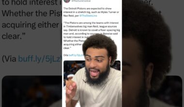 Detroit pistons are expected to show interest in Myles Turner & naz reid this offseason 👀