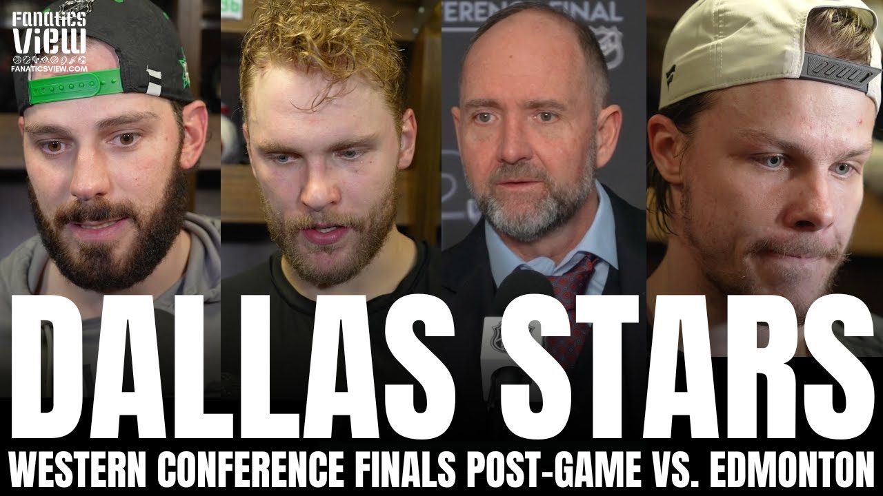 Mikko Rantanen, Pete DeBoer, Tyler Seguin & Heiskanen Respond to Stars FACING ELIMINATION vs. Oilers
