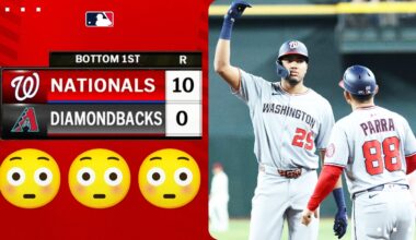 FULL 1st INNING: Nationals score 9 runs before recording an out vs. Arizona! (10 total runs)