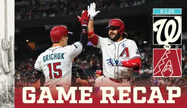Nationals vs. D-backs Game Highlights (6/1/25) | MLB Highlights | Arizona Diamondbacks