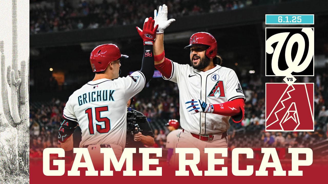 Nationals vs. D-backs Game Highlights (6/1/25) | MLB Highlights | Arizona Diamondbacks