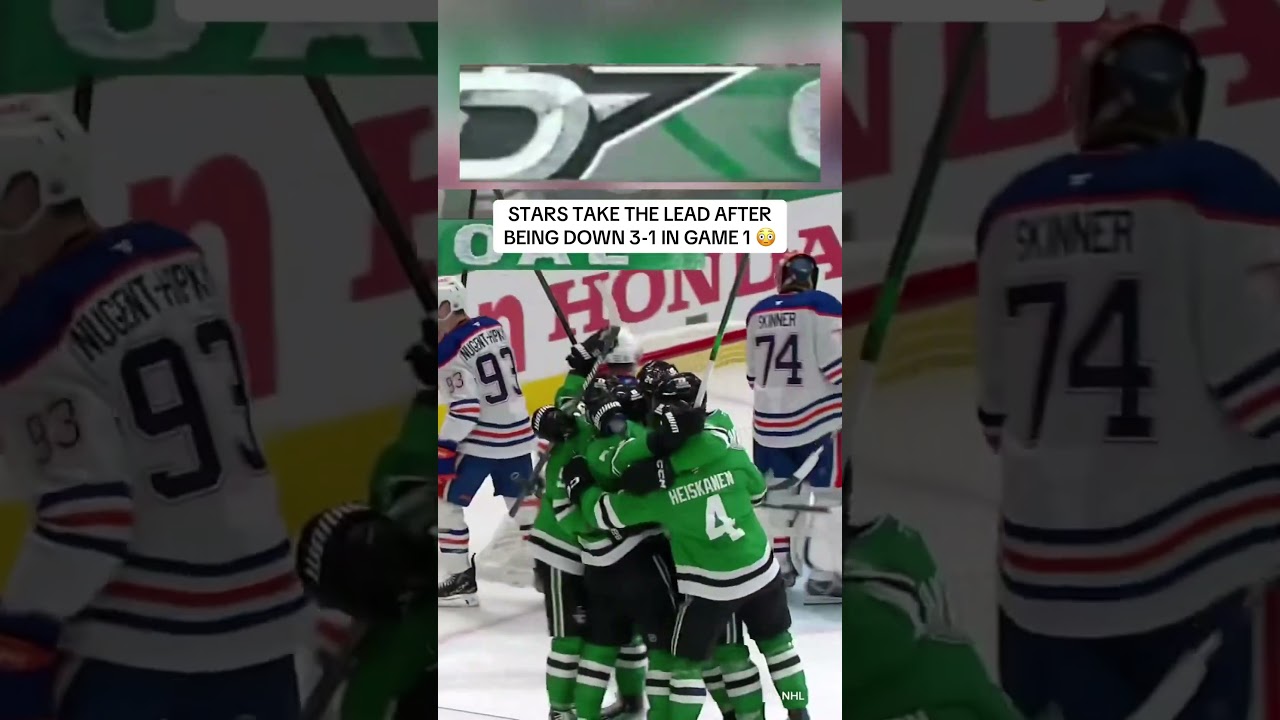 Stars (-130 ML) looking for the Game 1 win 👀 #dallasstars #nhl #hockey #oilers #nhlplayoffs