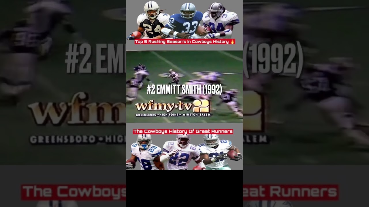 Top 5 Rushing Season’s In Dallas Cowboys History 🏈 🔥
