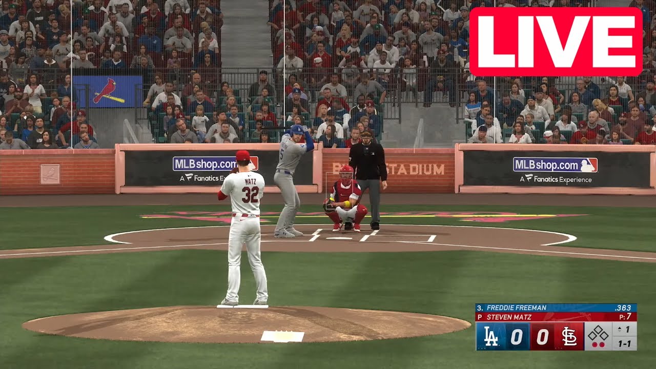 🔴 LIVE 🔴 Los Angeles Dodgers vs St. Louis Cardinals | MLB The Show 25 | Jun 6 | Full Game EN VIVO