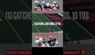Top 5 Receiving Season’s In Dallas Cowboys History 🏈 🔥