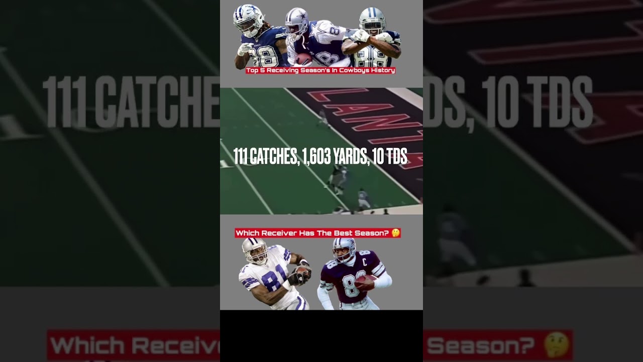 Top 5 Receiving Season’s In Dallas Cowboys History 🏈 🔥