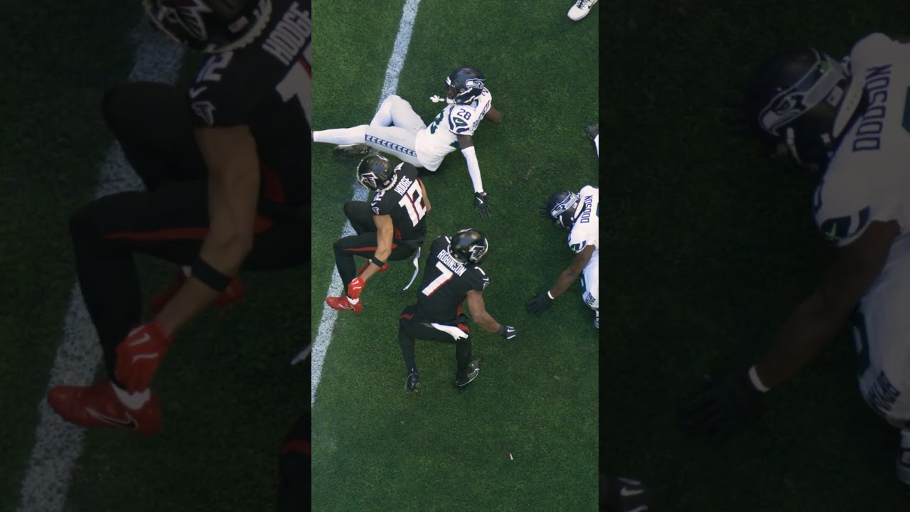 These Bijan Robinson moves are something out of a video game 🎮 #nfl #videogame