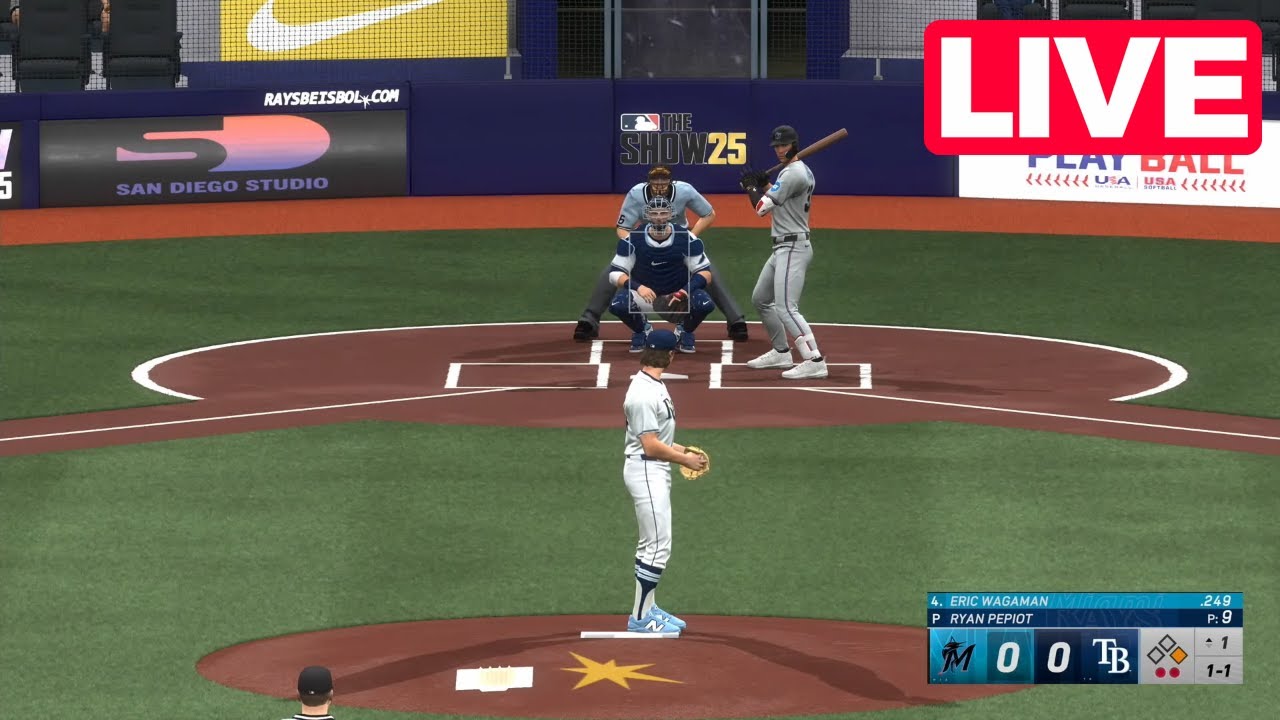 🔴 LIVE 🔴 Tampa Bay Rays vs Miami Marlins | MLB The Show 25 | Jun 7 | MLB Full Game EN VIVO