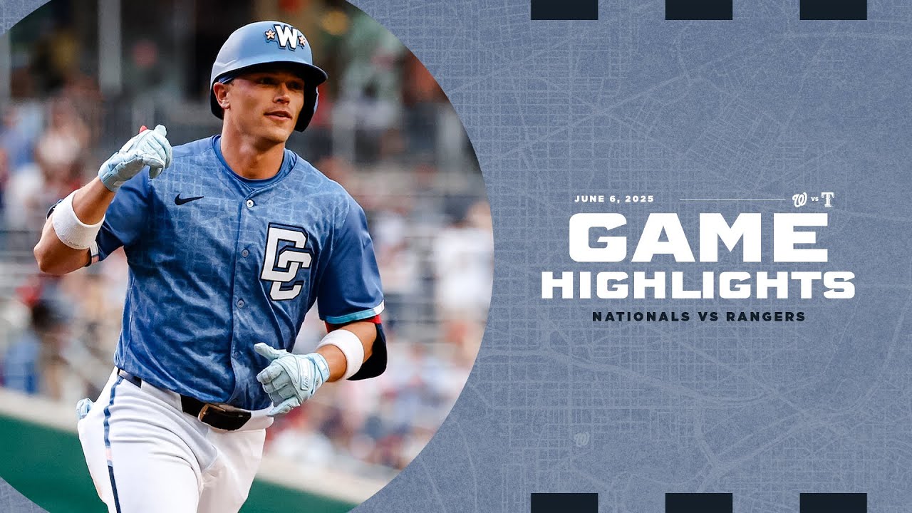 Rangers vs. Nationals Game Highlights (6/6/25) | MLB Highlights