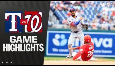 Rangers vs. Nationals Game Highlights (6/8/25) | MLB Highlights
