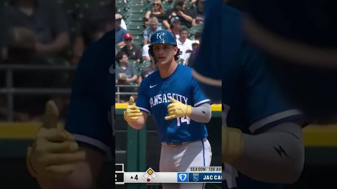 Have yourself an afternoon, Jac! #kansascityroyals #baseball #mlb #baseballhighlights