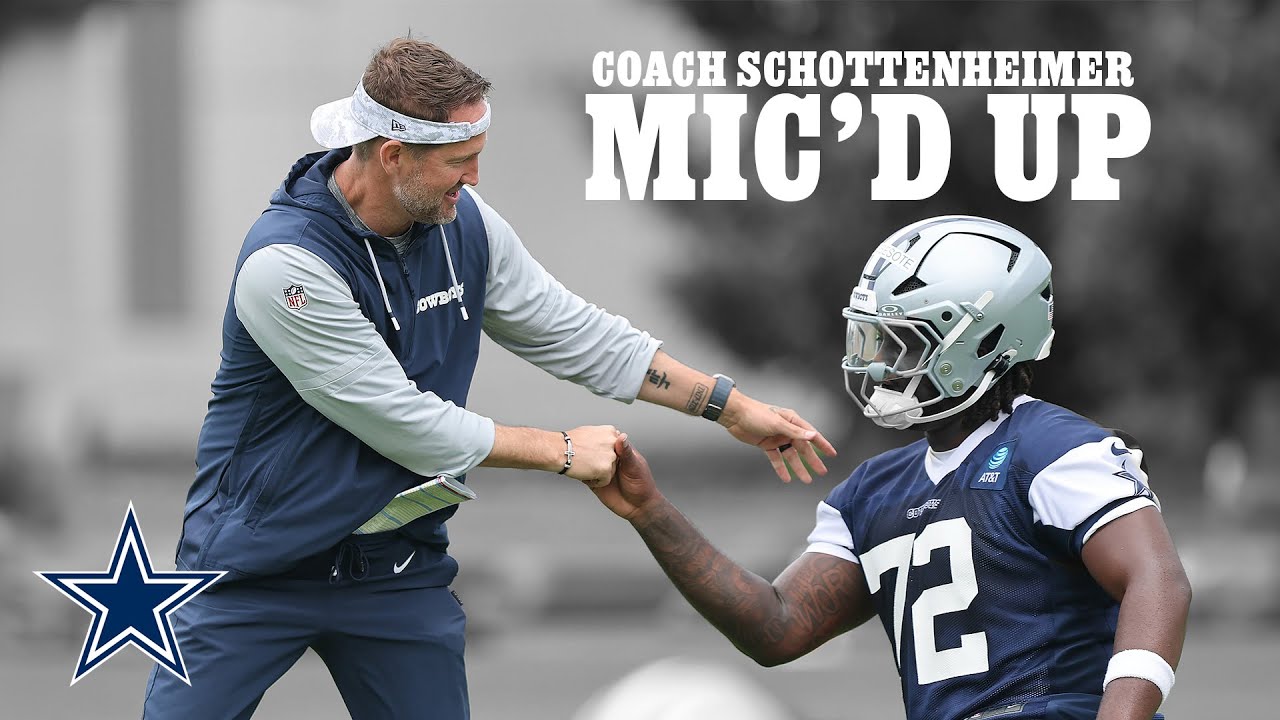 Mic'd Up: Coach Brian Schottenheimer at OTAs | Dallas Cowboys 2025